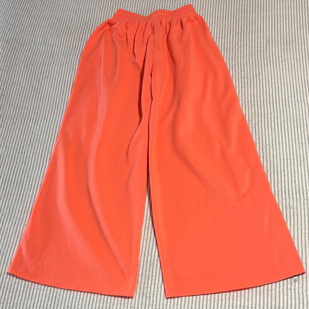 Urban Outfitters Out From Under Zippy Wide Leg Pants ~ XS ~ Heathered Tangerine - Picture 6 of 10